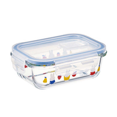 Skater Miffy Heat Resistant Glass Storage Container 370ml