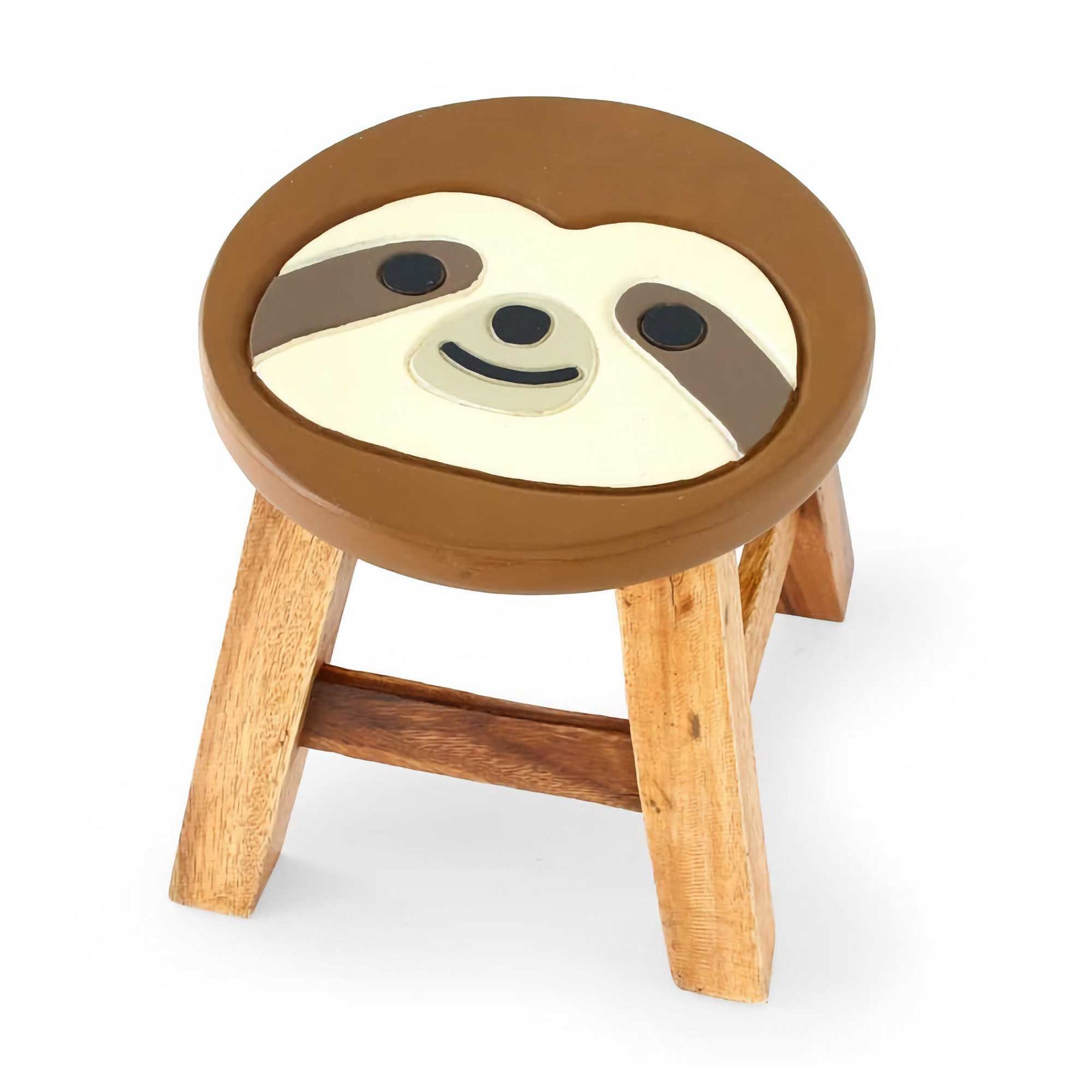 Acacia Wood mini stool, sloth