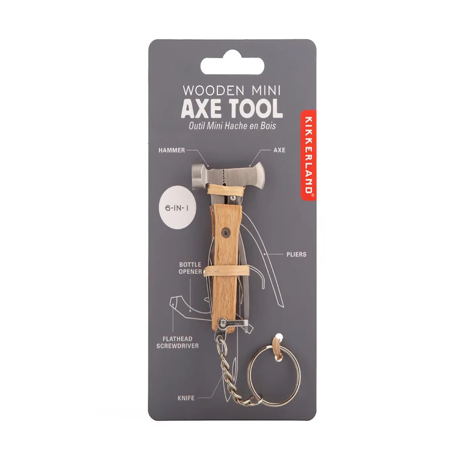 Kikkerland Wooden mini axe tool
