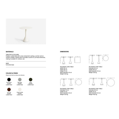 HAY Palissade cone bar table Φ60