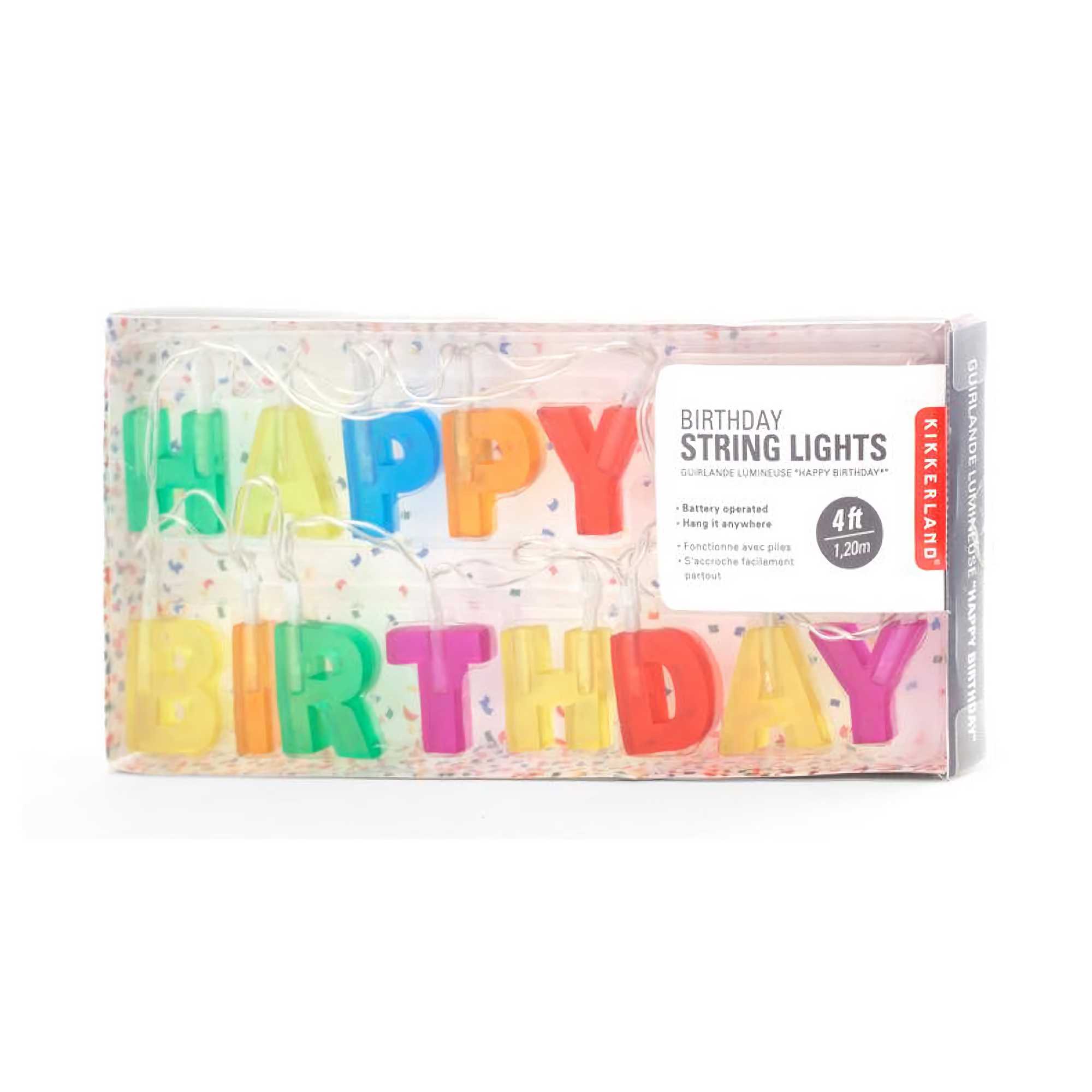 Kikkerland Happy Birthday Lights