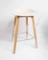 Refurbished | HAY AAS32 counter stool (65 cm), Melange Cream/Water-base lacquered Oak