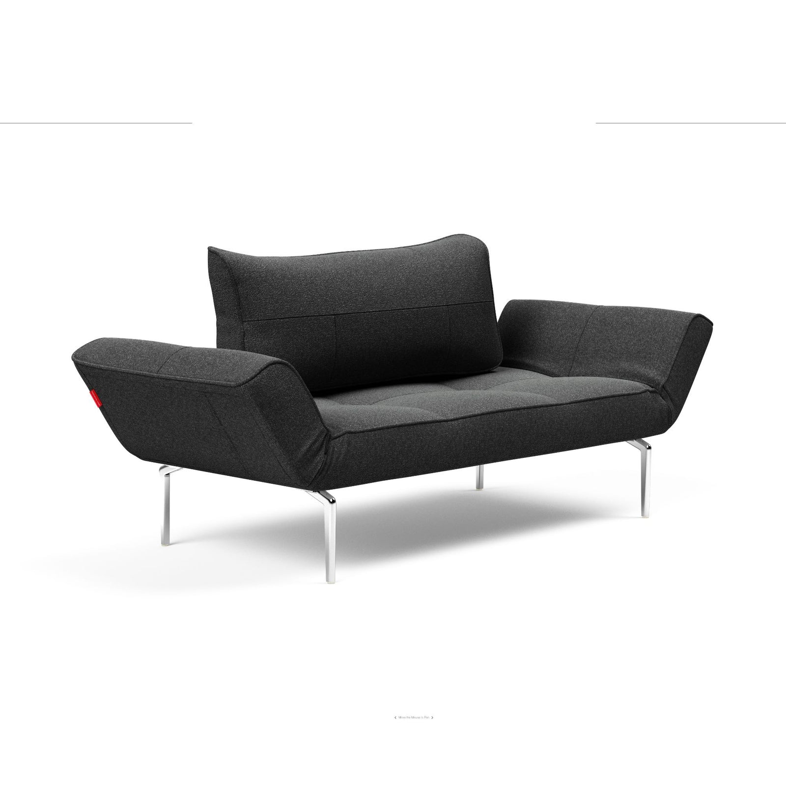 Innovation Living Zeal daybed, 529 bouclé charcoal