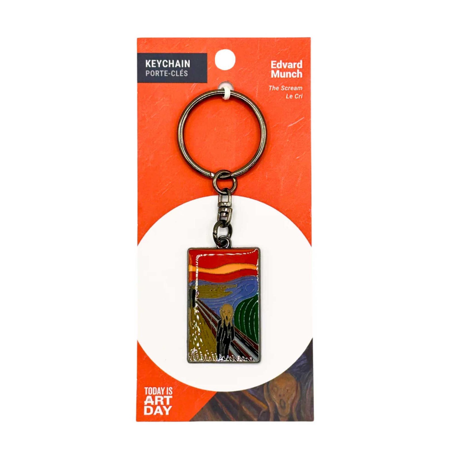 Today is Art Day The Scream Keychain