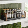 Umbra Bellwood Three-Tier Spice Shelf, Black/Walnut