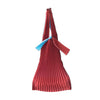 Pleco Tate Pleats bag small, sky blue/bordeaux