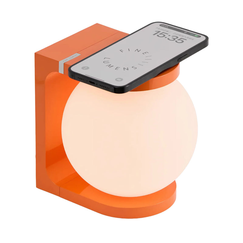 Fine Lumens Plat Max desk lamp, orange