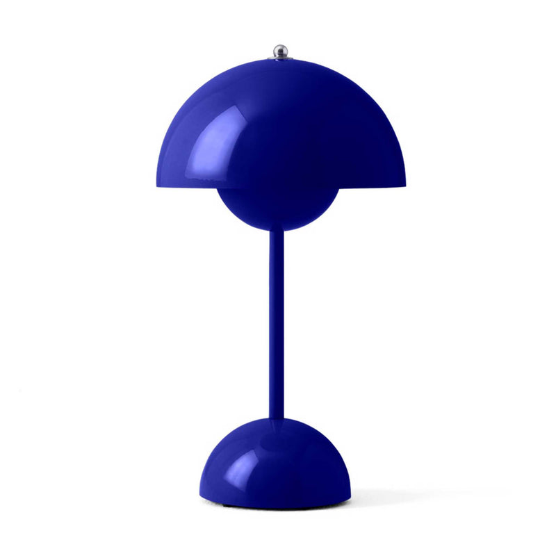 Flowerpot VP9 portable table lamp, Cobalt Blue