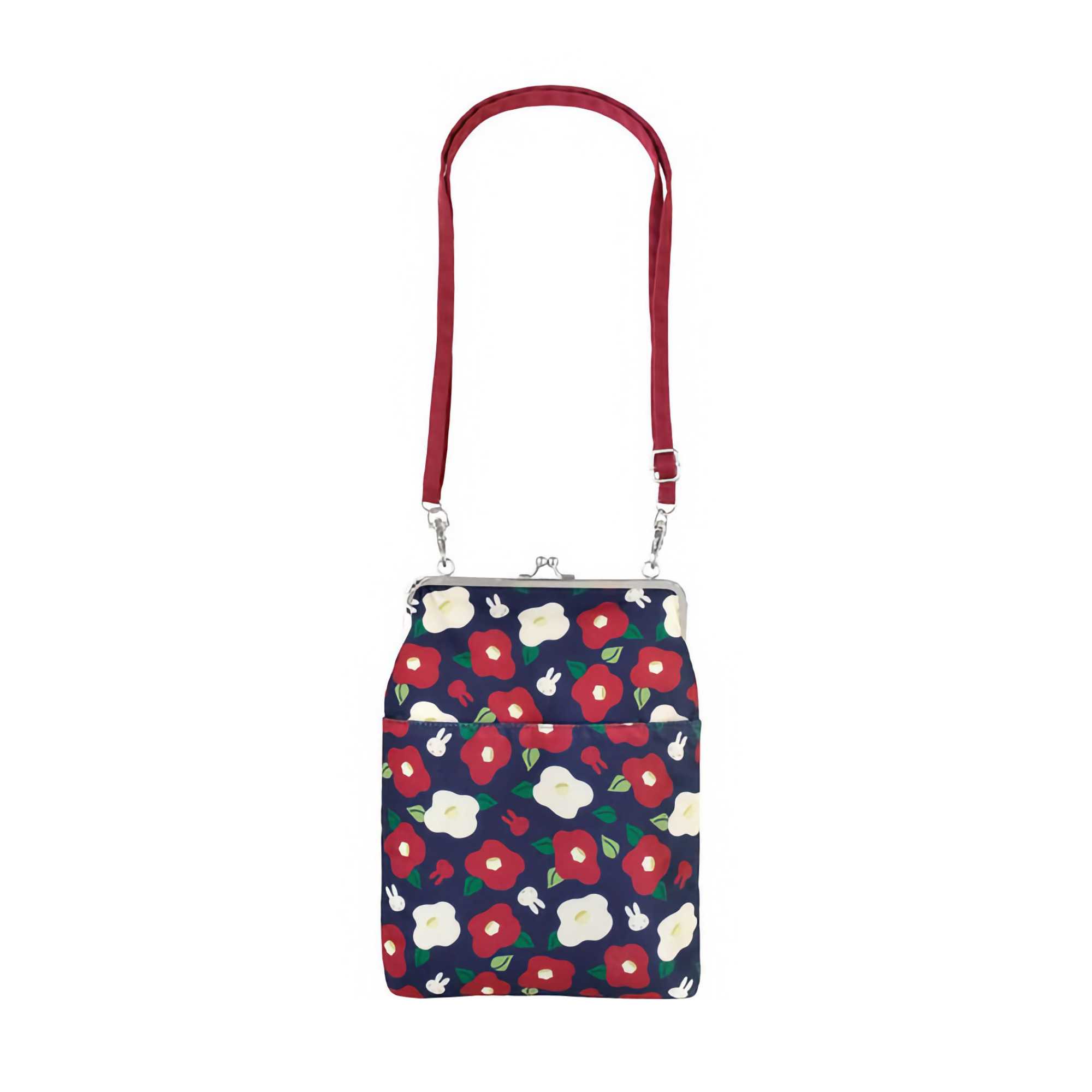 Miffy Gamaguchi Seal Book Pouch, Camellia
