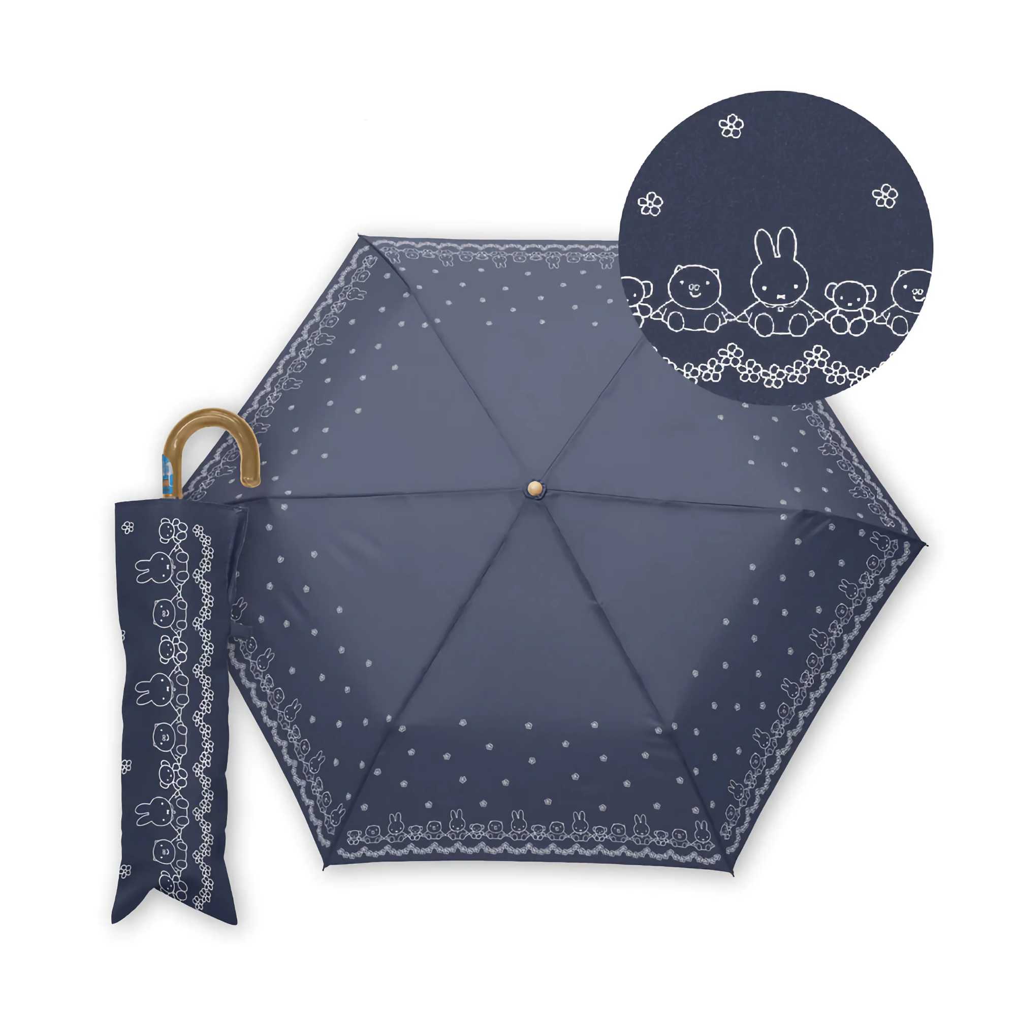 Miffy UV Folding Umbrella, Navy
