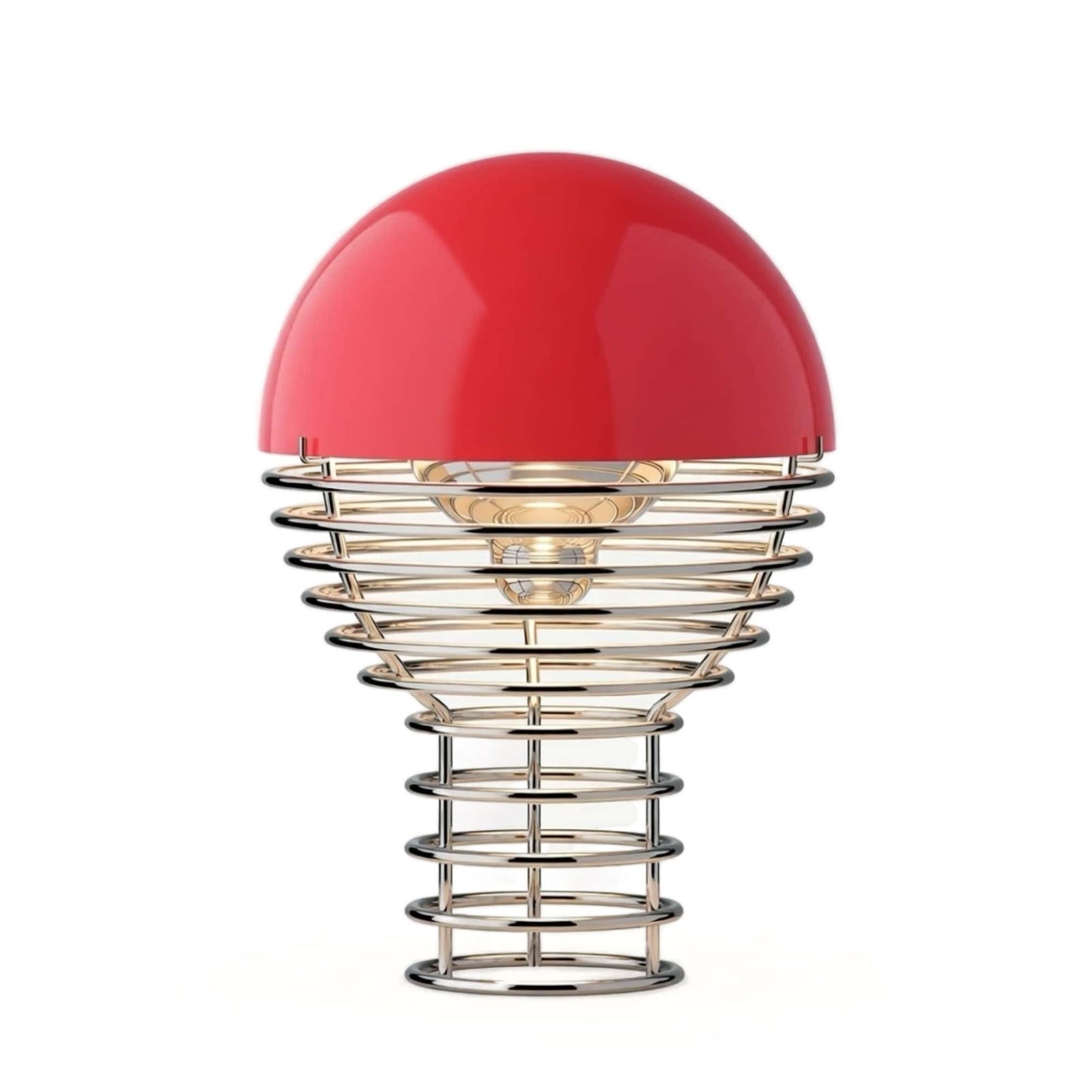 Verpan Wire ø18 Portable rechargeable lamp, red