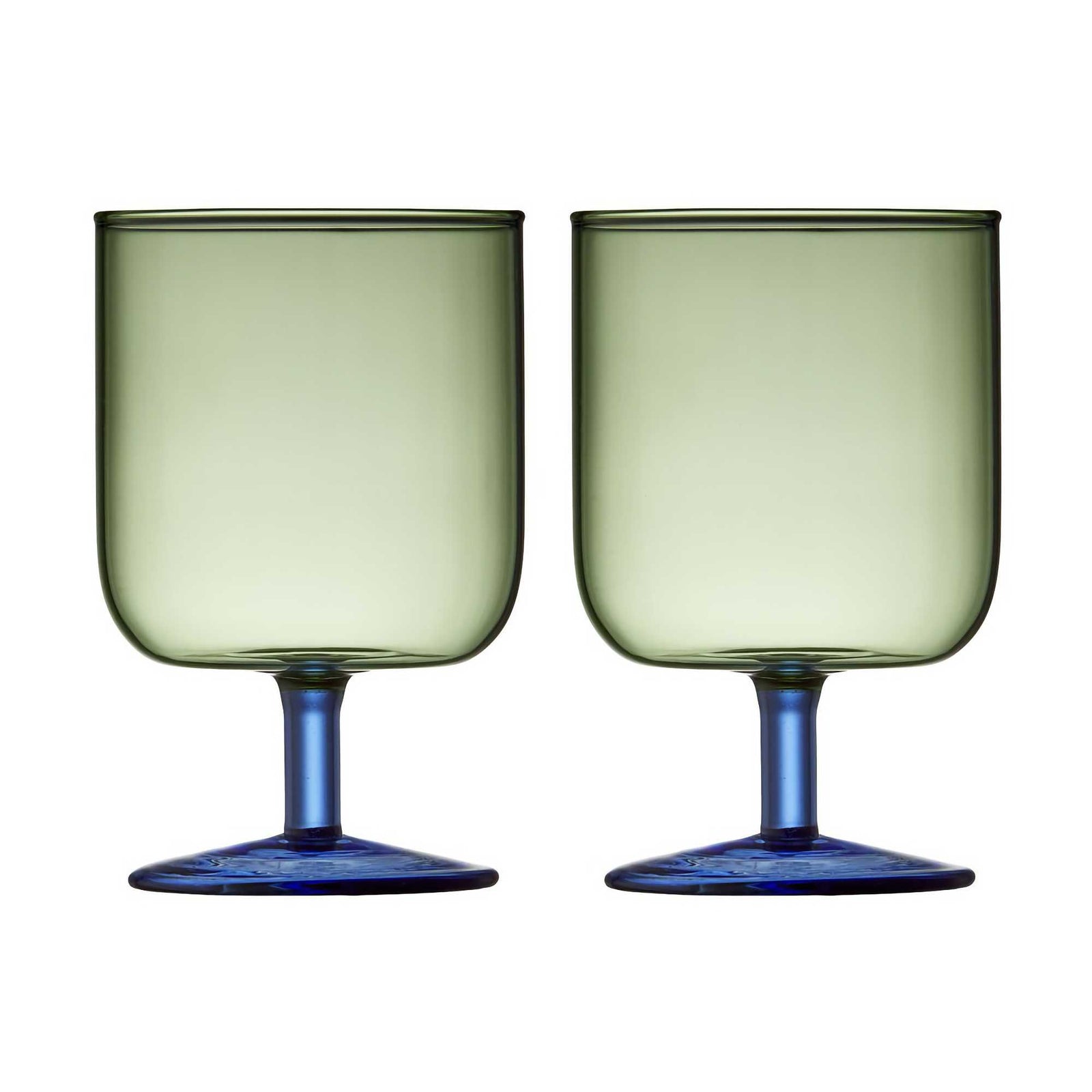 Lyngby Glas Torino Wine glass 2 pcs, green/blue