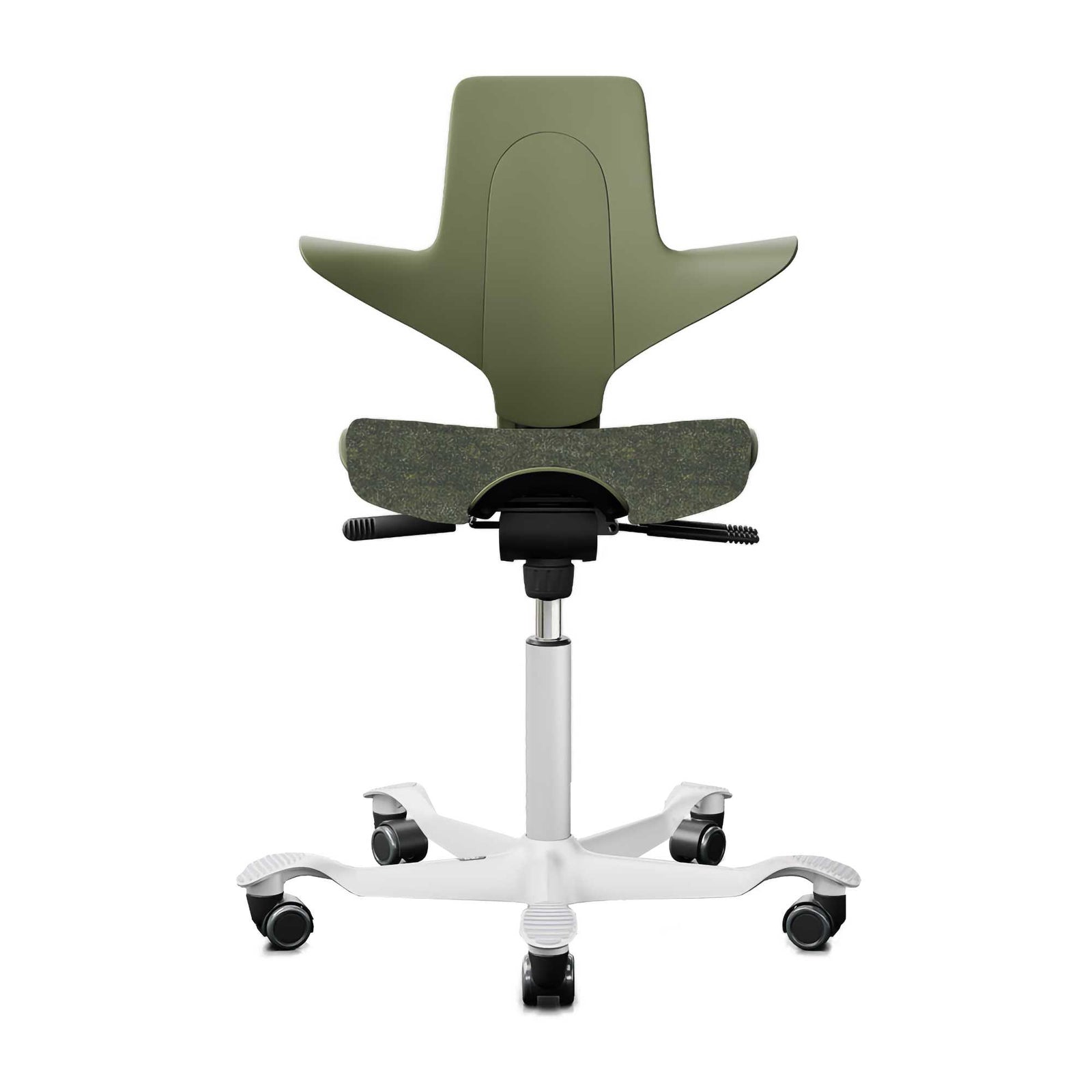 Hag Capisco Puls 8020 fabric, arda moss/white