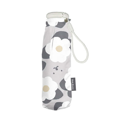 Miffy 100%UV Protection folding umbrella, grey flower/grey