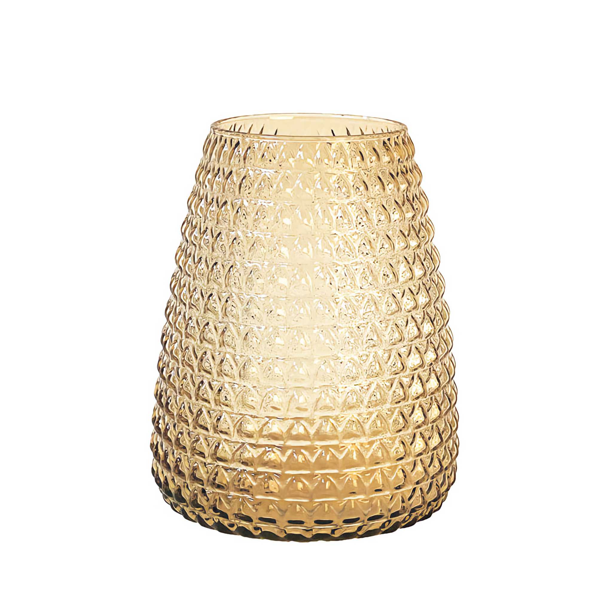 XL Boom Dim Scale Vase Medium , Light Amber