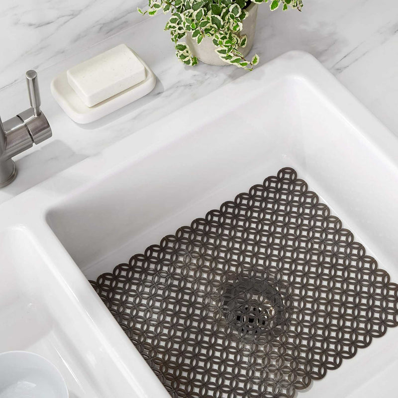 Umbra Mosaic Cut-to-fit Sink Liner, Smoke