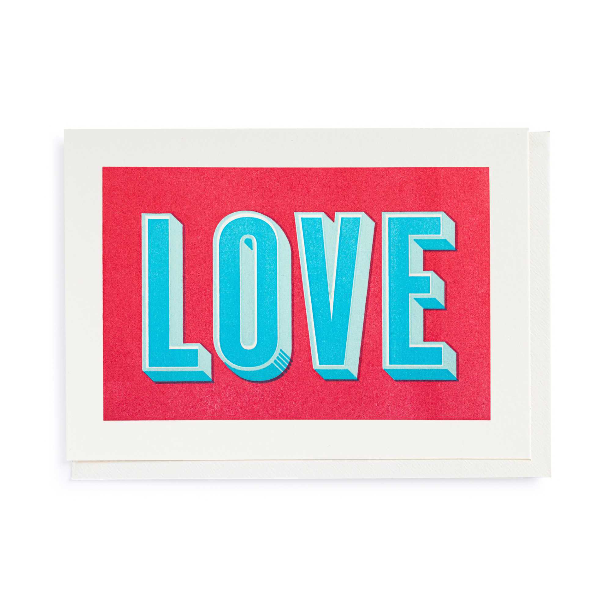 Archivist 'Love' luxury letterpress printed card