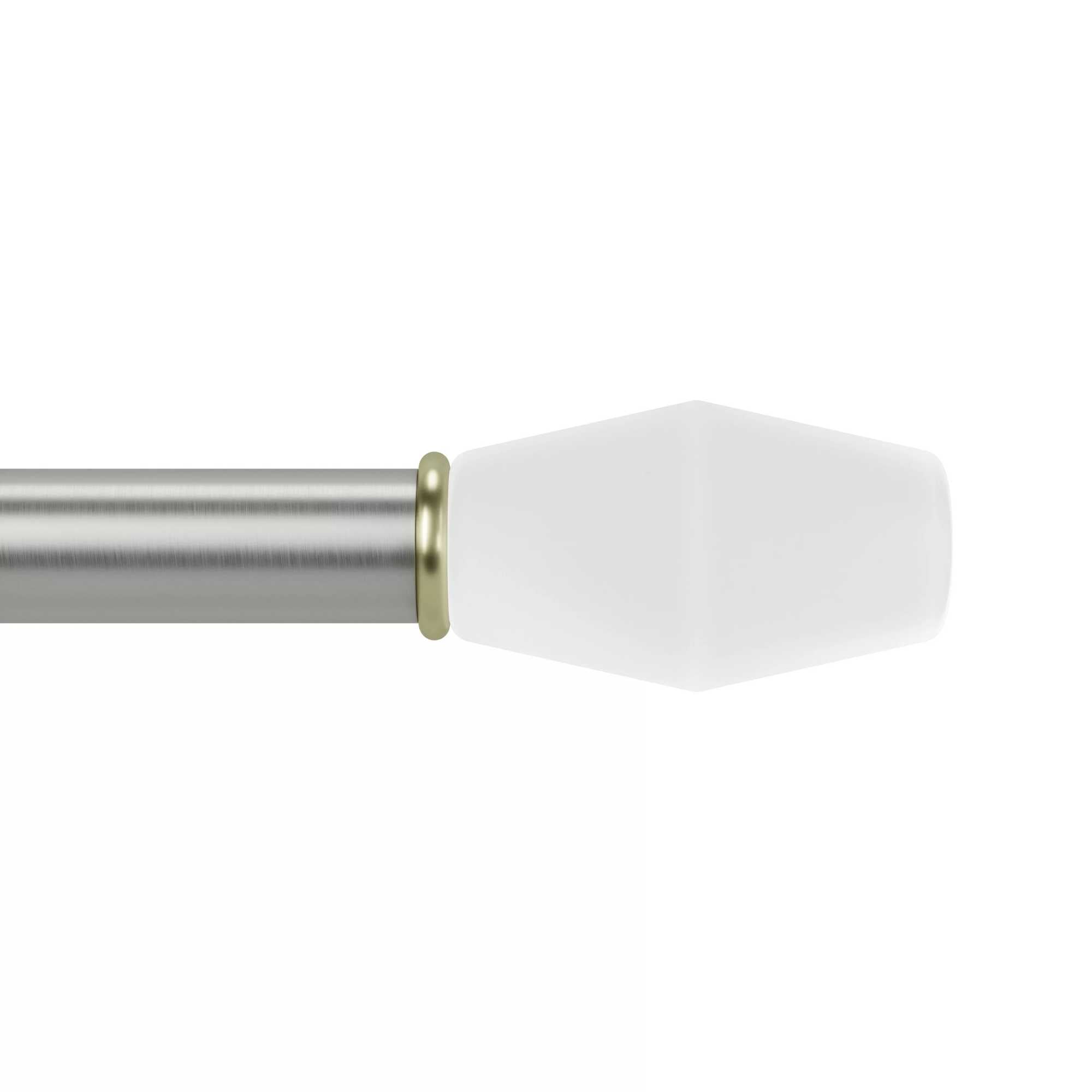 Umbra Fade Knob 1" Adjustable Curtain Rod (91-183cm) , Nickel/Steel