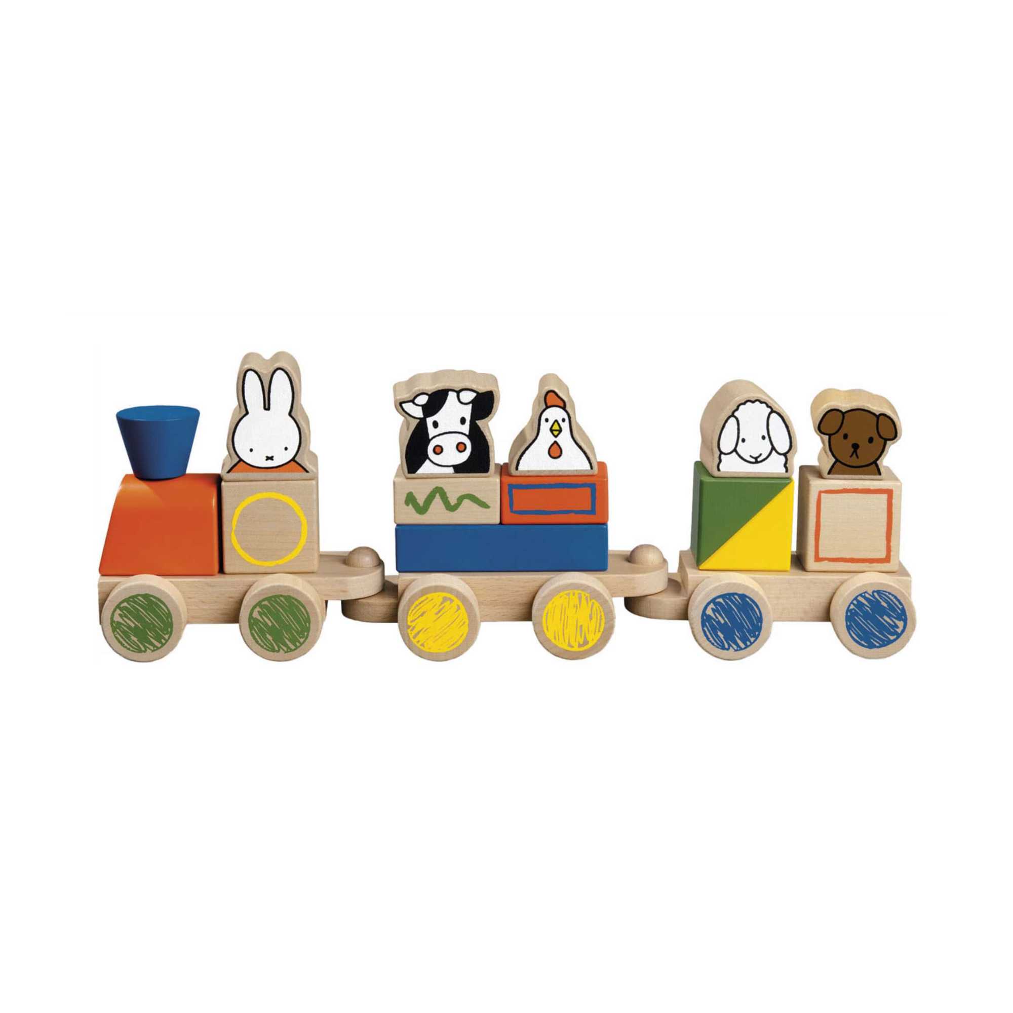 Bambolino Miffy Wooden Block Train