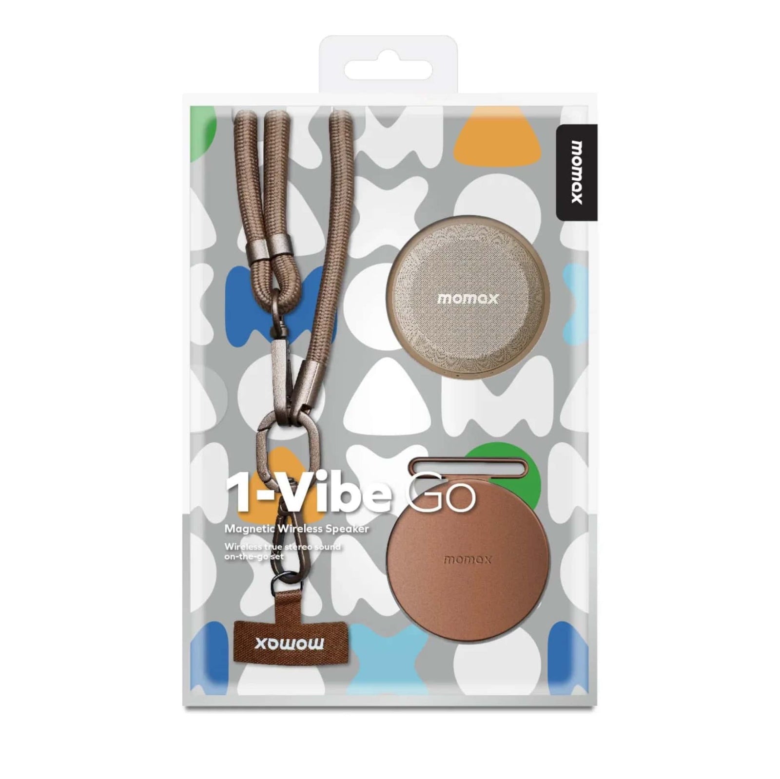 Momax 1-Vibe Go magnetic wireless speaker, titanium