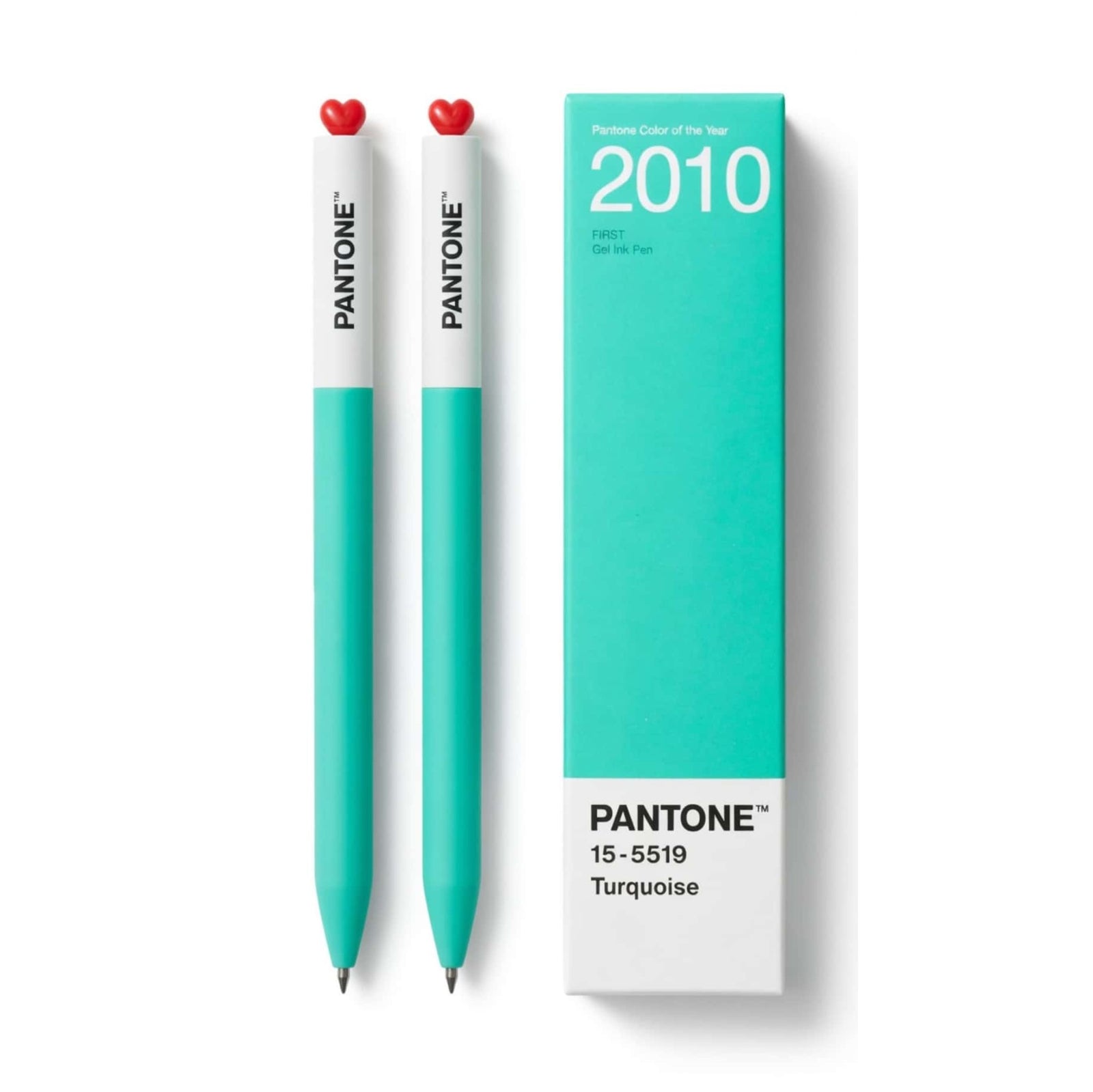 PANTONE® x Kaco gel ink pen set of 2, turquoise
