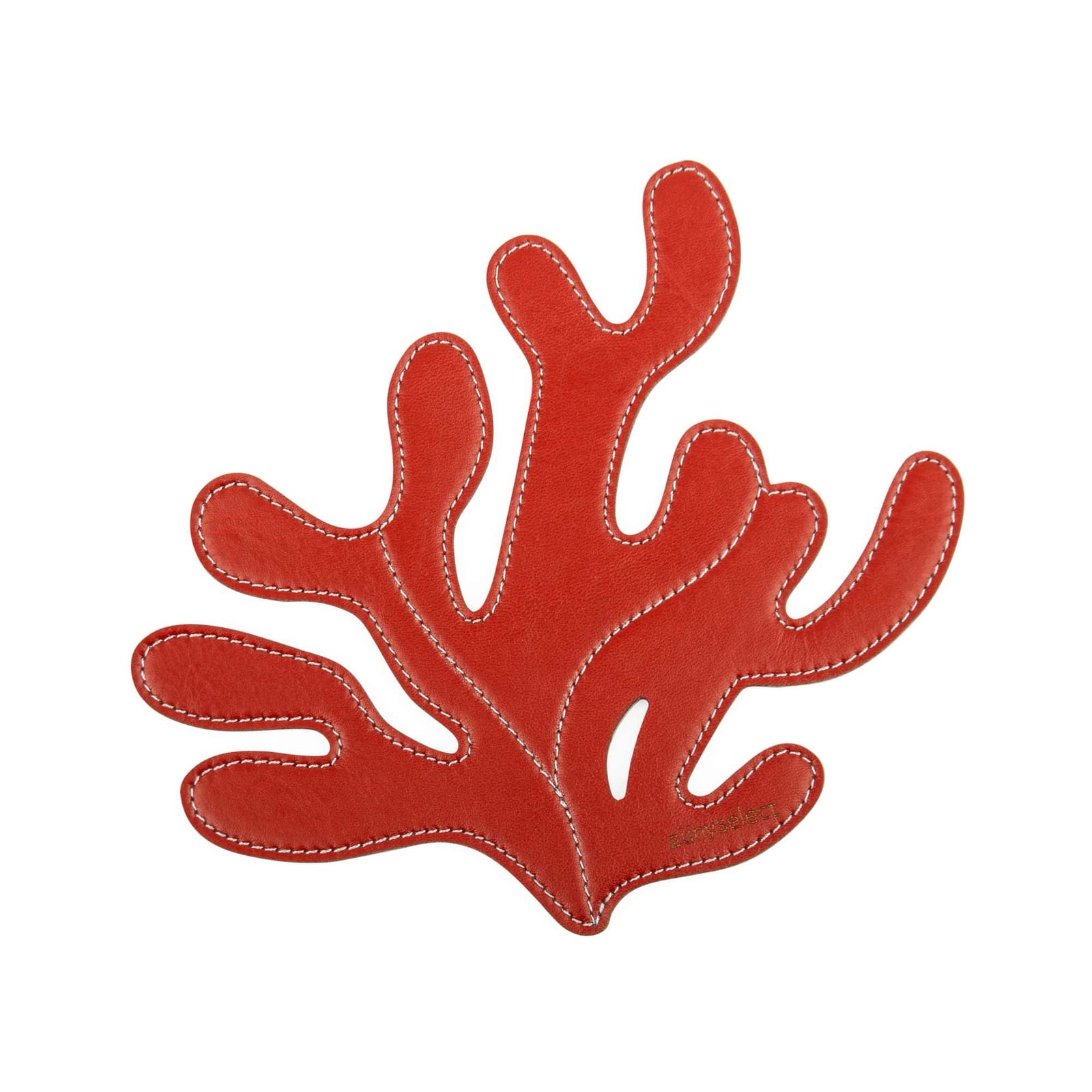 Zuny Leather decor, coral red