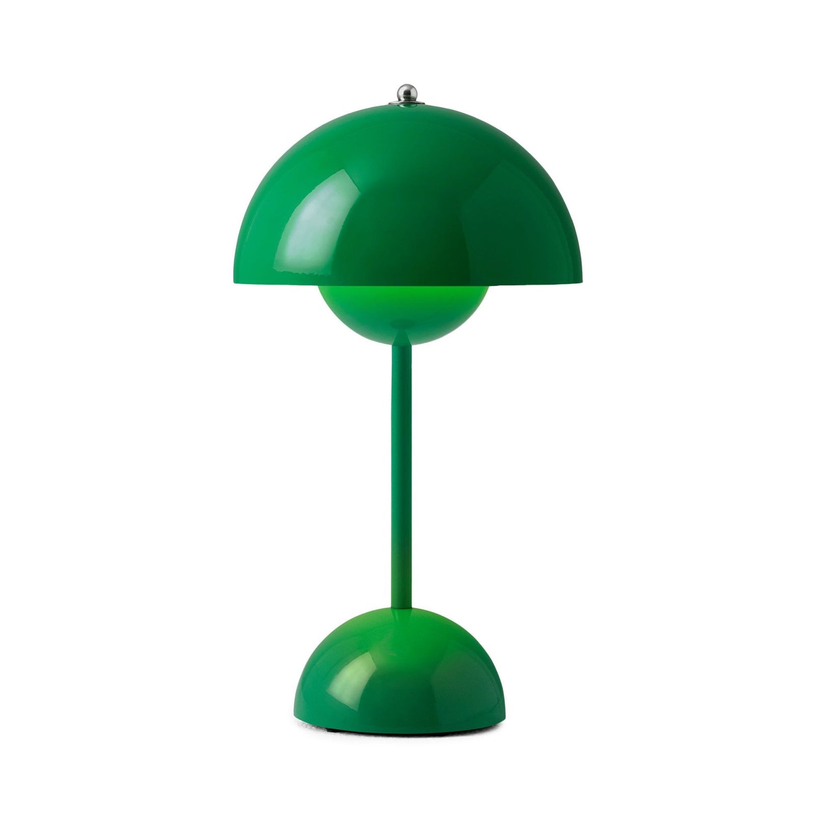 &Tradition Flowerpot VP9 rechargeable lamp, signal green