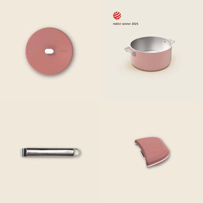 Cookut Marvellous stainless steel saucepan 20 cm, marshmallow