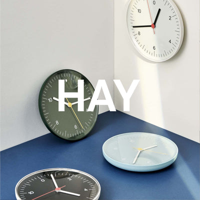 HAY wall clock, black