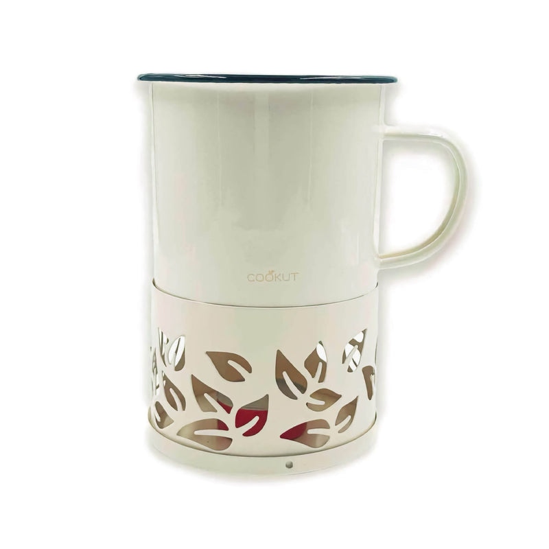 Cookut Sixtea white candle tea mug, cream