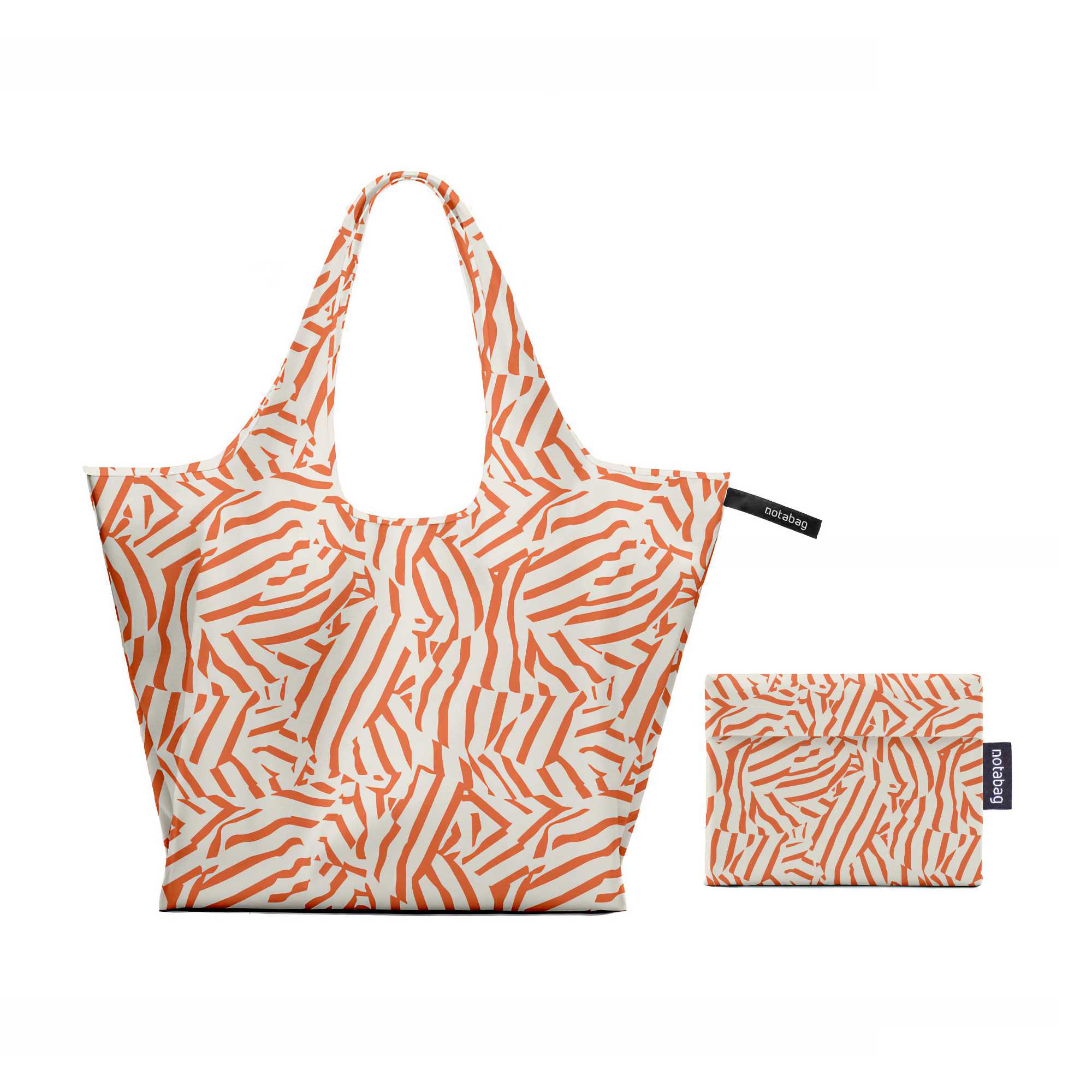 Notabag Foldable Tote Recycled, Peach Twist