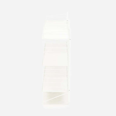 String Freestanding Shelf, 160cm Wide, White/White
