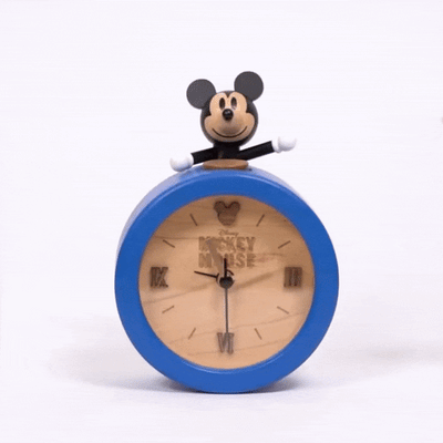 Wooderful Life x Disney Mickey Mouse table clock