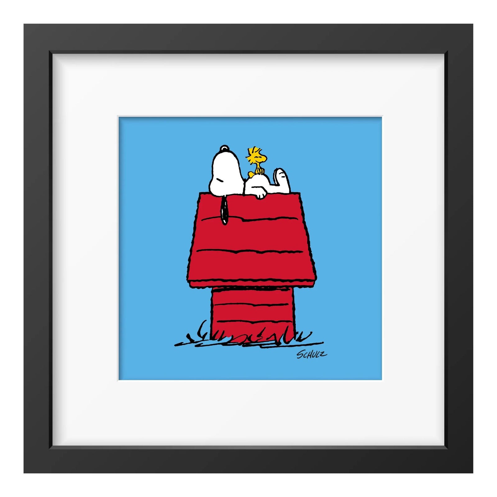Peanuts x Magpie Snoopy House Framed Print