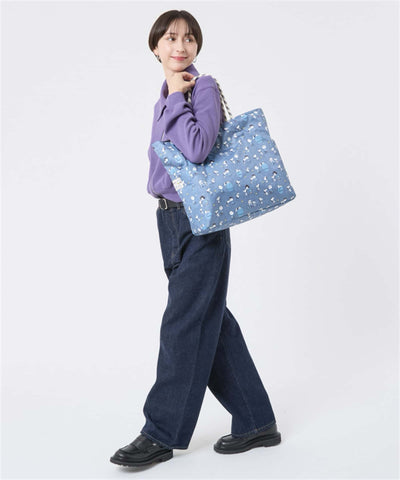 LeSportsac × PEANUTS large 2-way tote, snoopy