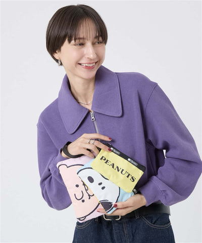 LeSportsac × PEANUTS wristlet pouch set