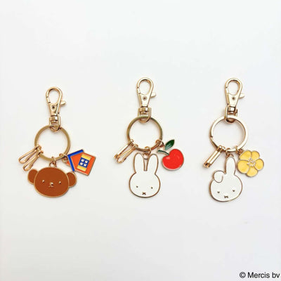 Bruna Miffy Face&Motif key charm, apple