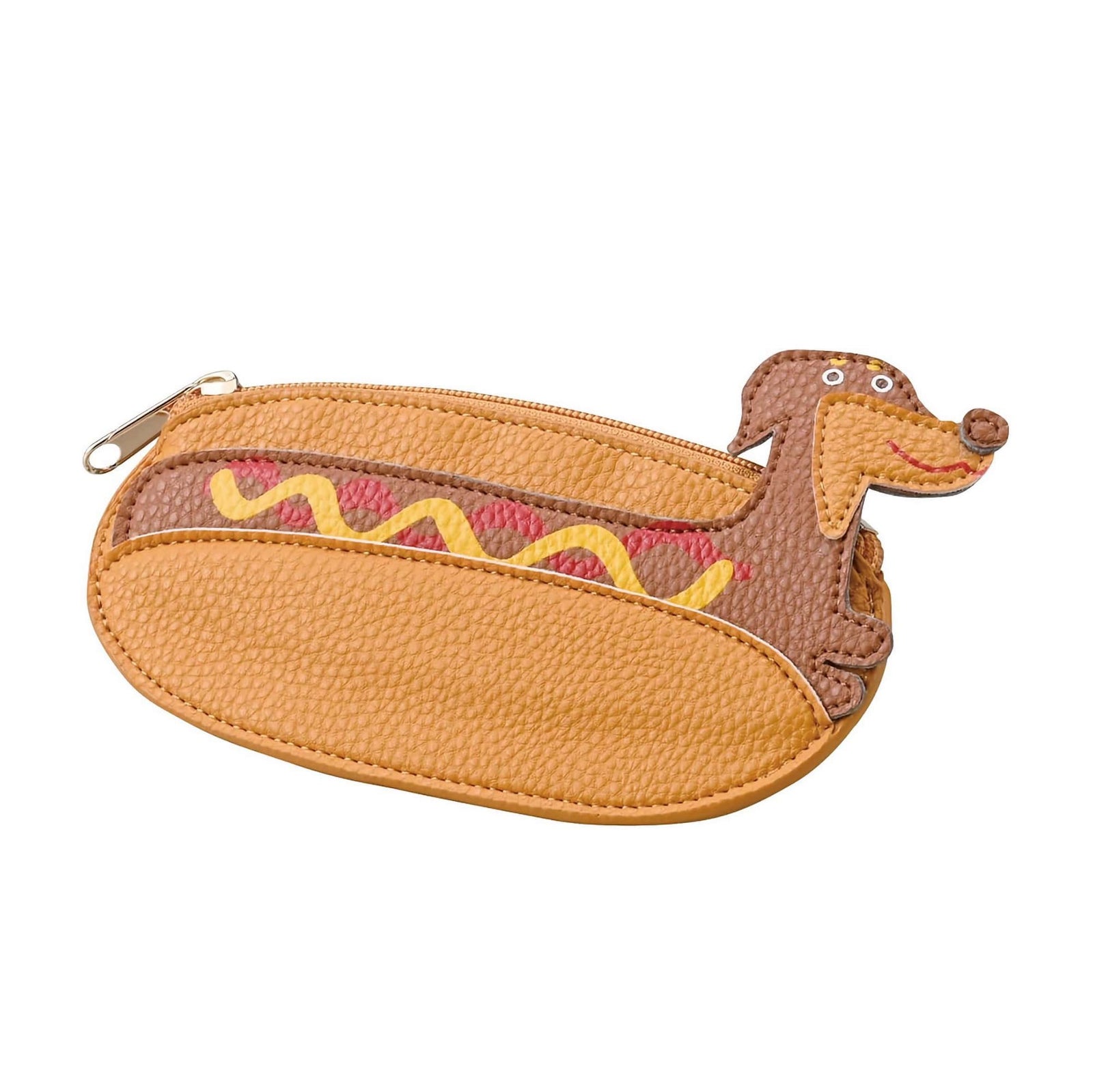 Marushin Yup! Leather pouch, hot dog