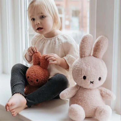 Miffy Sitting soft toy 33cm, recycle teddy cream