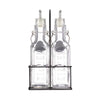 Kilner Set of 2 bottles of 0.3 liter oil with shelf