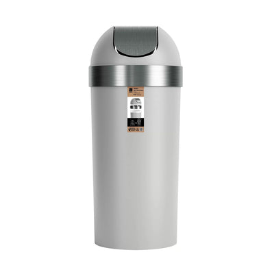 Umbra Venti trash can 62l, grey/nickel