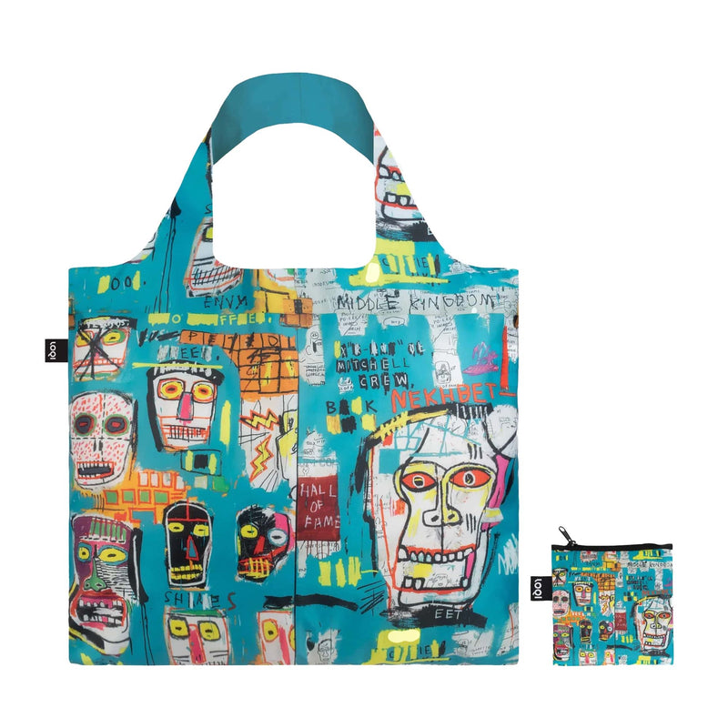 Loqi JEAN MICHEL BASQUIAT Skull tote