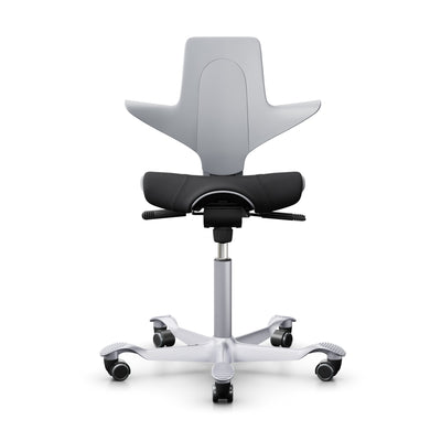 HAG Capisco Puls 8020 ergonomic chair, light grey/silver/black