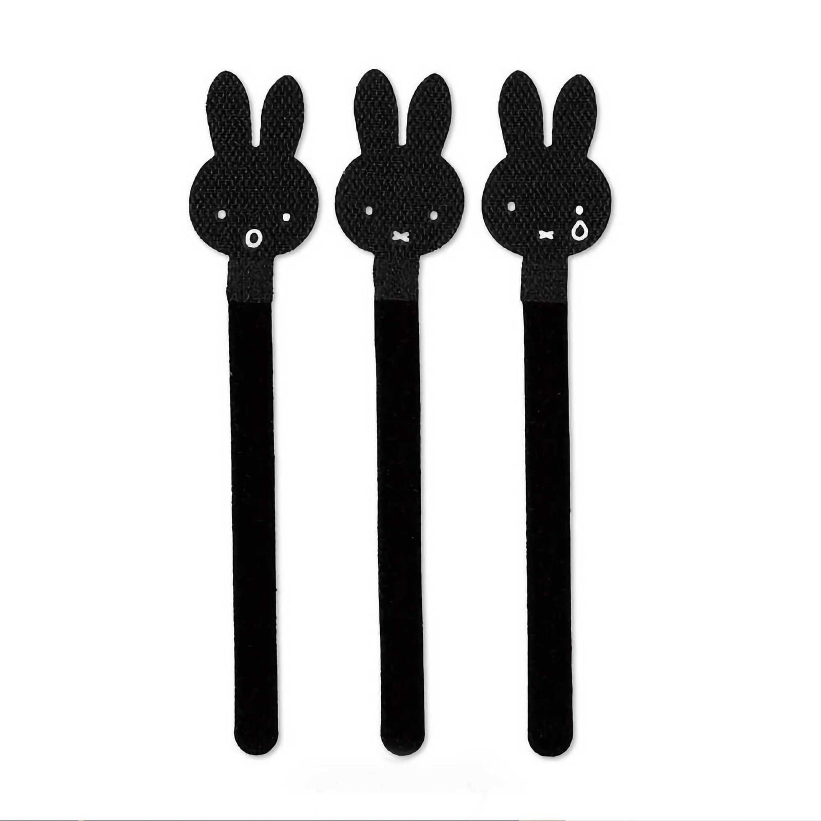 Dick Bruna's Miffy cable ties, Black