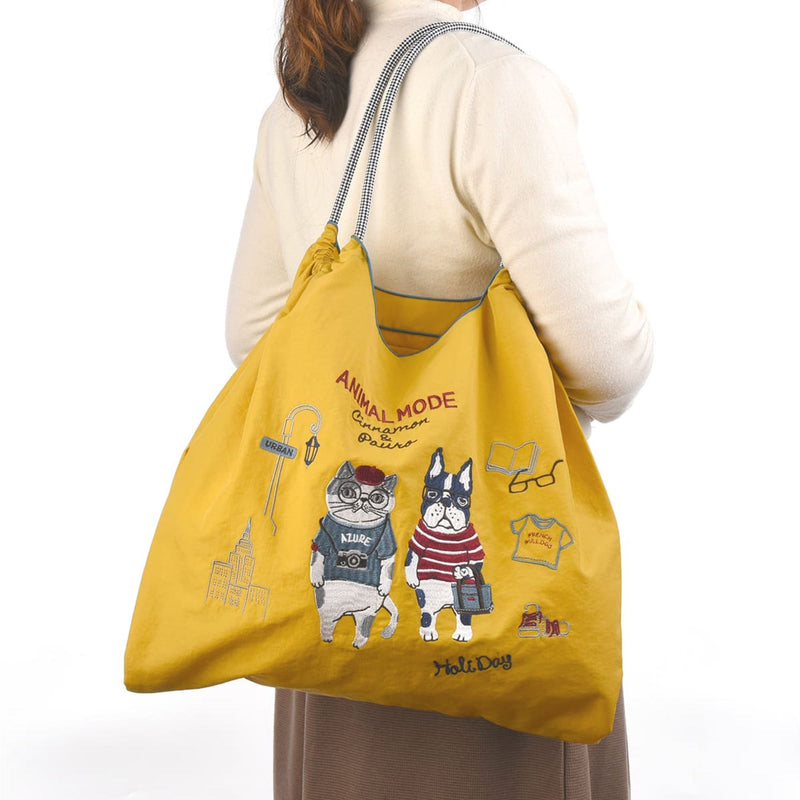 Kusuguru Animal Mode 3-way water-repellent tote