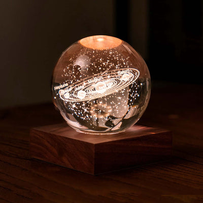 Gingko Space amber crystal light, solar system