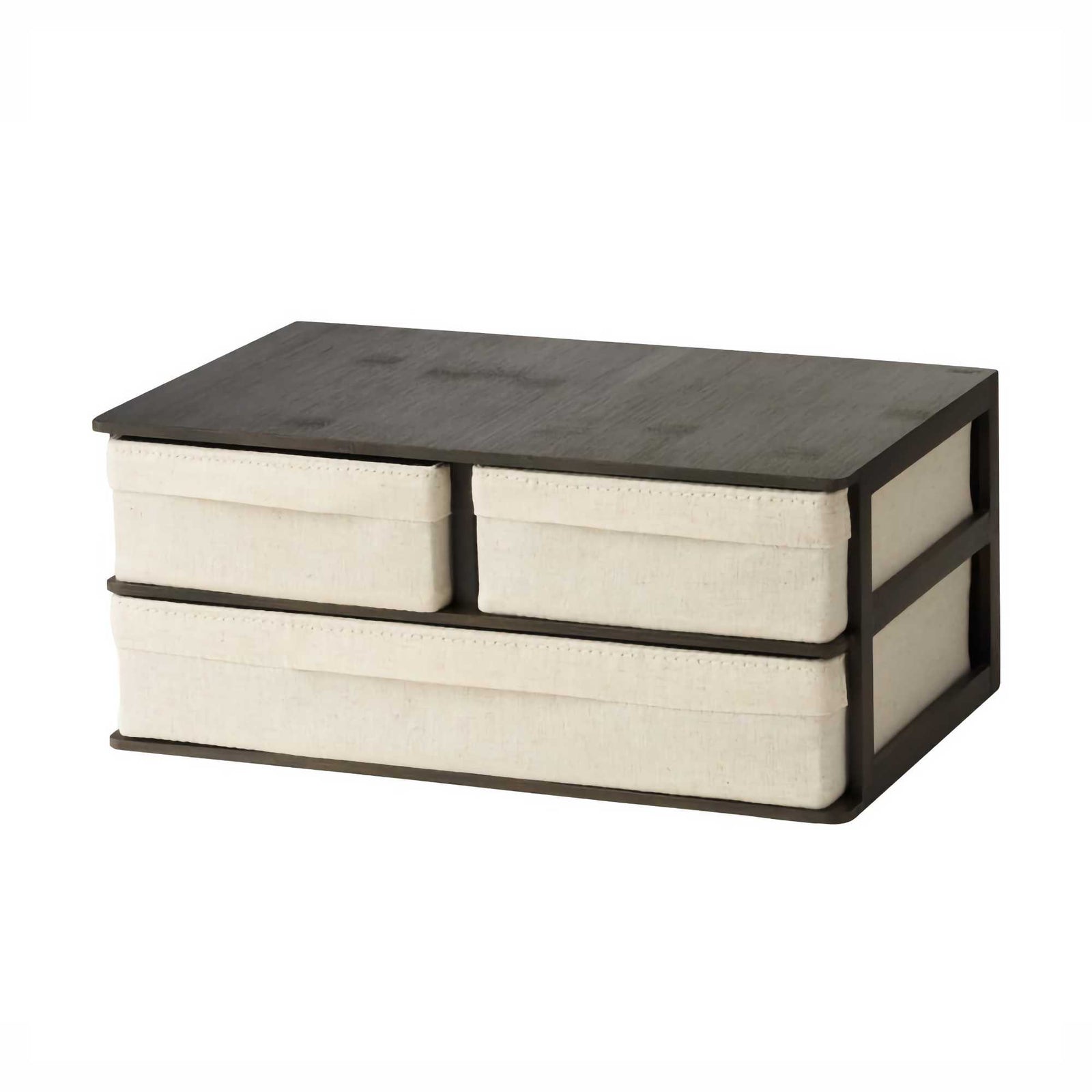 Gudee Ree desktop organizer 3-drawers, brown