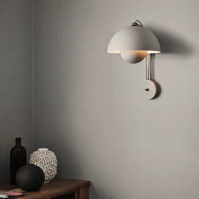 &Tradition VP8 Flowerpot Wall Lamp, Matt Light Grey