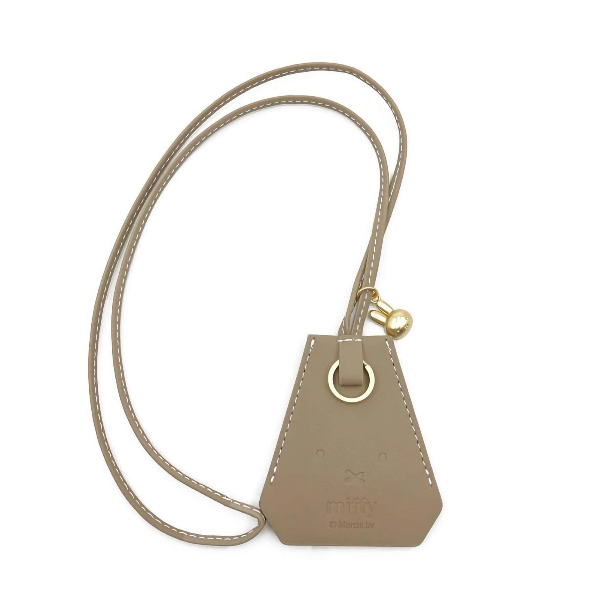 Miffy key & glasses necklace, greige