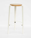 refurbished | Tiptoe BIG LOU bar stool (76cm), cloudy white/oak